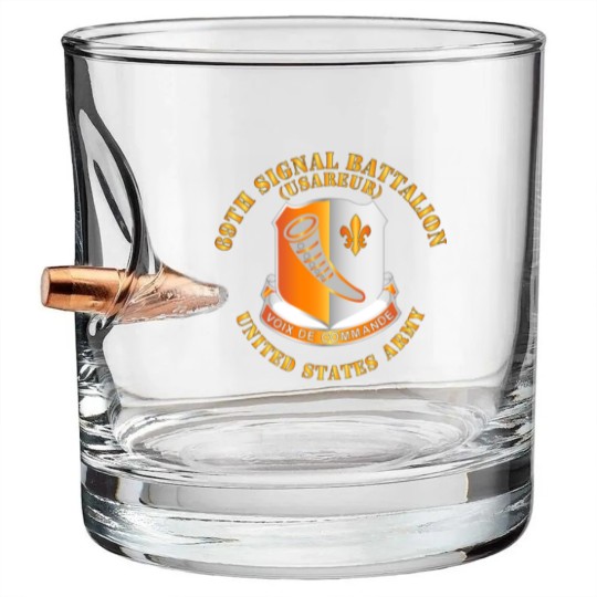 Discover Army 69th Signal Battalion USAREUR US Army Bullet Whiskey Glasses