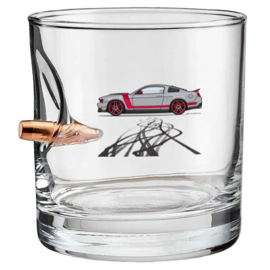 Discover Burning Out Marks-Silver - 2012 Boss 302 - Bullet Whiskey Glasses