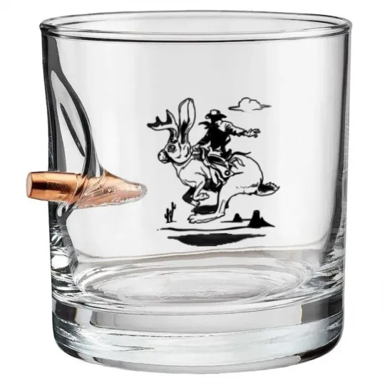 Discover Jackalope Bronco Bullet Whiskey Glasses