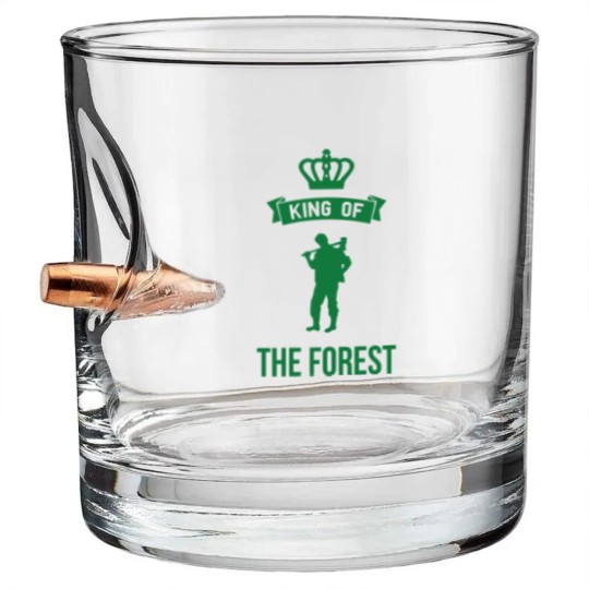Discover The King Of The Forest funny Bullet Whiskey Glasses Bullet Whiskey Glasses