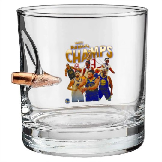 Discover Warriors 2022 Champs Bootleg Bullet Whiskey Glasses PNG, Vintage 90s Bootleg Bullet Whiskey Glasses Design