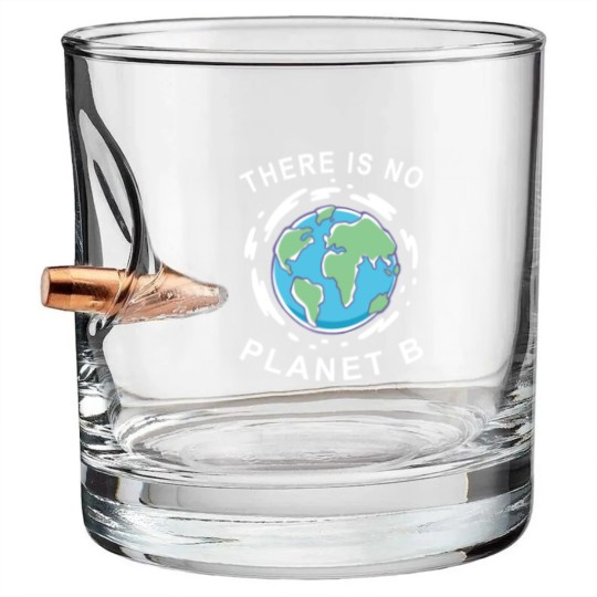 Discover There Is No Planet B - Earth Day Bullet Whiskey Glasses