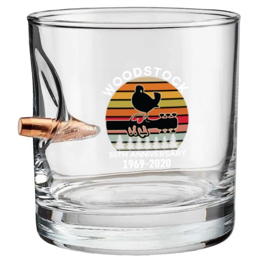 Discover woodstock 50th anniversary 1969 2020,Woodstock Bullet Whiskey Glasses,Woodstock 1969 ,Peace Love Bird - Woodstock - Bullet Whiskey Glasses