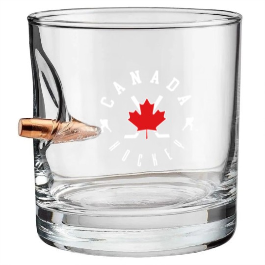 Discover Canada National Team - Canada Hockey - Bullet Whiskey Glasses