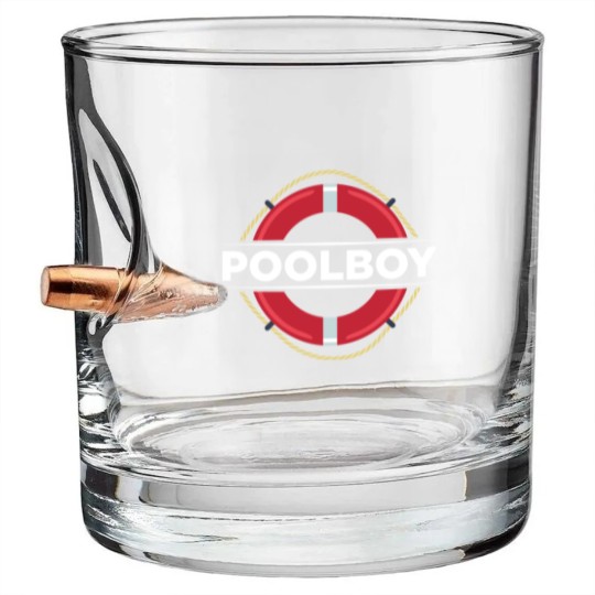 Discover Poolboy Lifeguard Swimming Pool Swimmer - Pool Boy - Bullet Whiskey Glasses