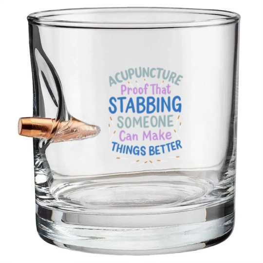Discover Acupuncture Acupuncturist Bullet Whiskey Glasses
