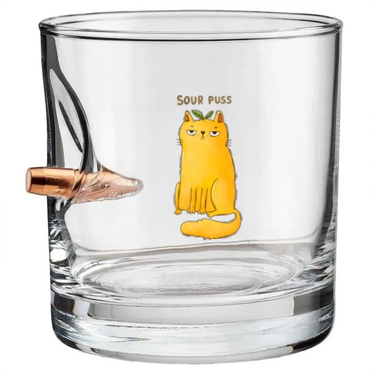 Discover Sour Puss - Cat - Bullet Whiskey Glasses