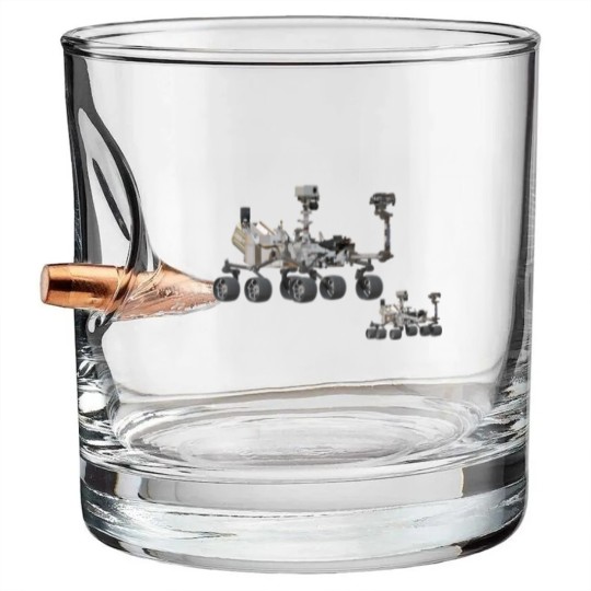 Discover mars curiosity rover Bullet Whiskey Glasses