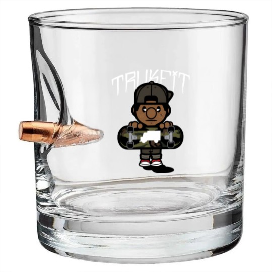 Discover Trukfit Mens Lil Wayne Skate Essential Bullet Whiskey Glasses