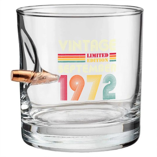 Discover 50 Year Old Vintage September 1972  Bullet Whiskey Glasses