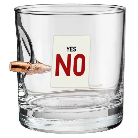 Discover Yes, NO - Casino - Bullet Whiskey Glasses