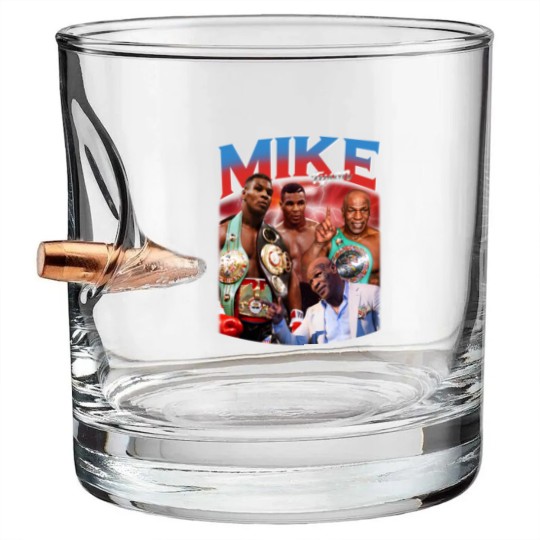 Discover Vintage Mike Tyson Iron Mike Bullet Whiskey Glasses