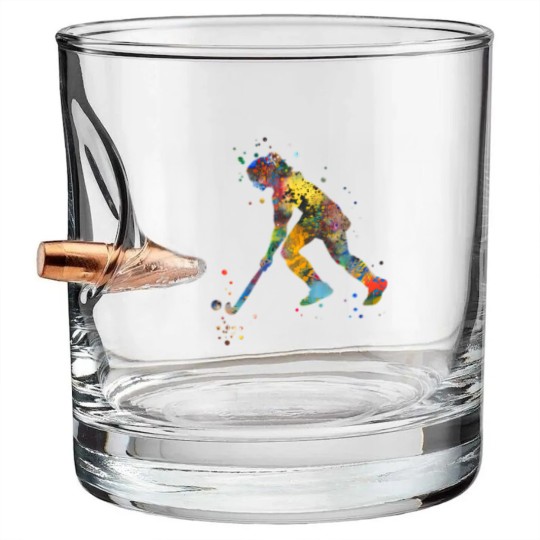 Discover Field hockey girl Bullet Whiskey Glasses