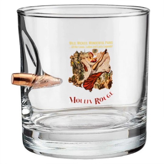 Discover Moulin Rouge V3 Poster Men Bullet Whiskey Glasses