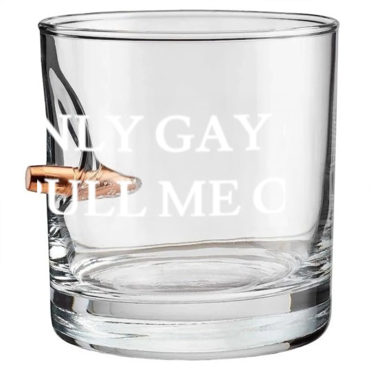 Discover Only Gay Cops Pull ME Over - Cute Funny Cops Gifts Bullet Whiskey Glasses