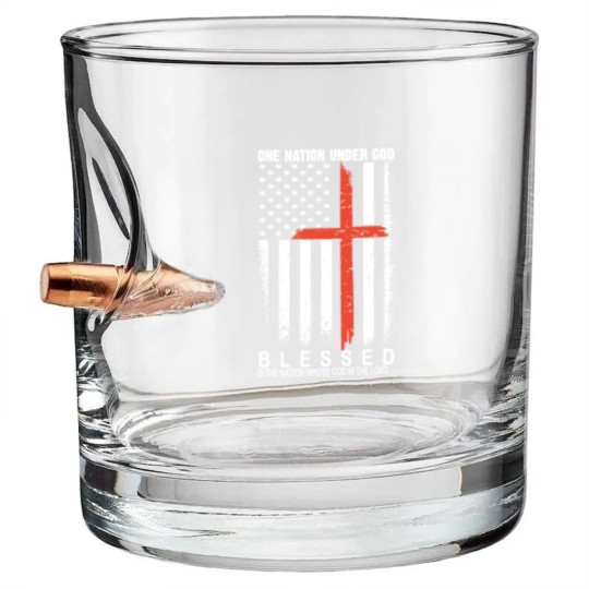 Discover One nation under god blessed is the nation whose Bullet Whiskey Glasses