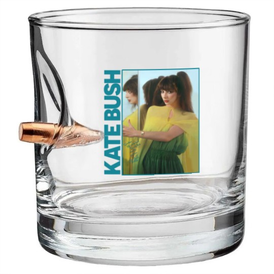Discover Vintage Graphic Kate Bush Original Design Short Sleeve Crewneck Unisex Bullet Whiskey Glasses