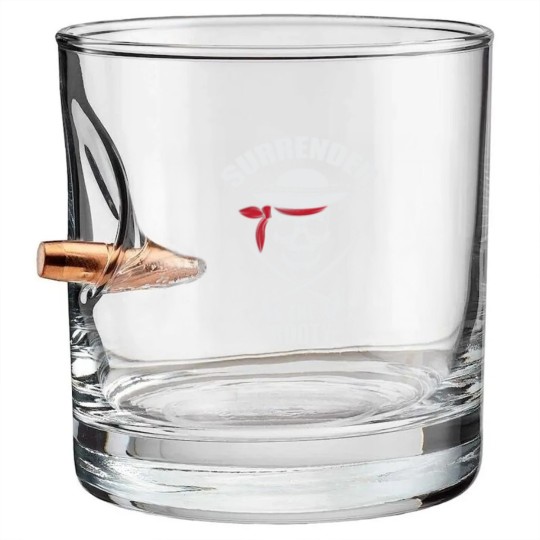 Discover Surrender to Booty Funny Pirate Saber Gift Bullet Whiskey Glasses