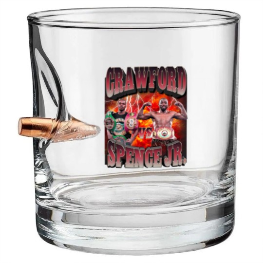 Discover Crawford vs Spence jr Bullet Whiskey Glasses