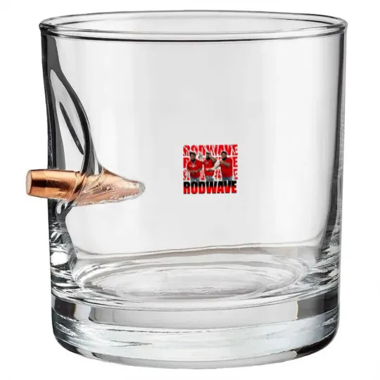 Discover Rod Wave Bullet Whiskey Glasses Popular Loner RODWAVE