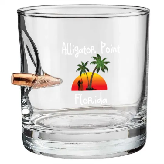 Discover Alligator Point Florida Bullet Whiskey Glasses