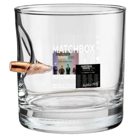 Discover Matchbox 20 Music Bullet Whiskey Glasses, Vintage Matchbox 20 Bullet Whiskey Glasses, Summer 2023 Tour Album