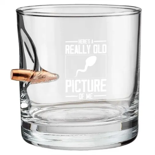 Discover Here's a really old picture of me Bullet Whiskey Glasses