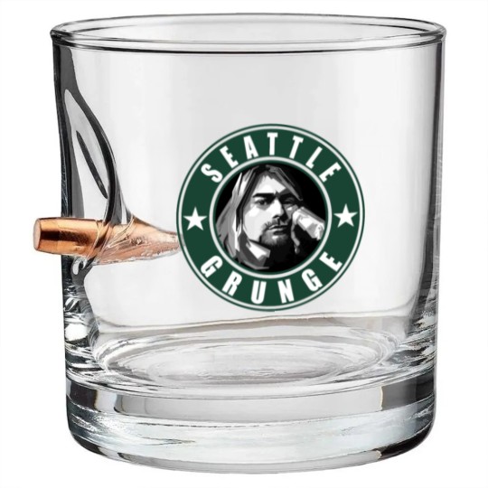 Discover SEATTLE Grunge Bullet Whiskey Glasses