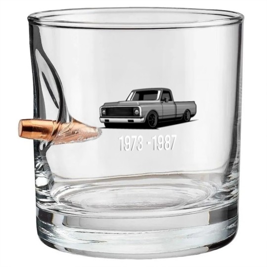 Discover squarebody 1973 -1987 vintage gift Bullet Whiskey Glasses