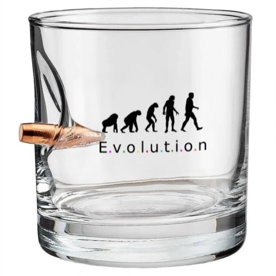 Discover Evolution, Homo Sapiens Bullet Whiskey Glasses
