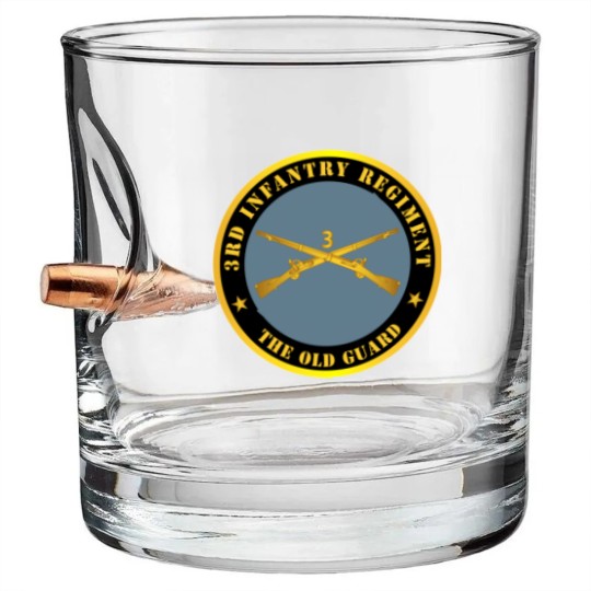 Discover 3rd Infantry Regiment The Old Guard w Inf Branch Bullet Whiskey Glasses