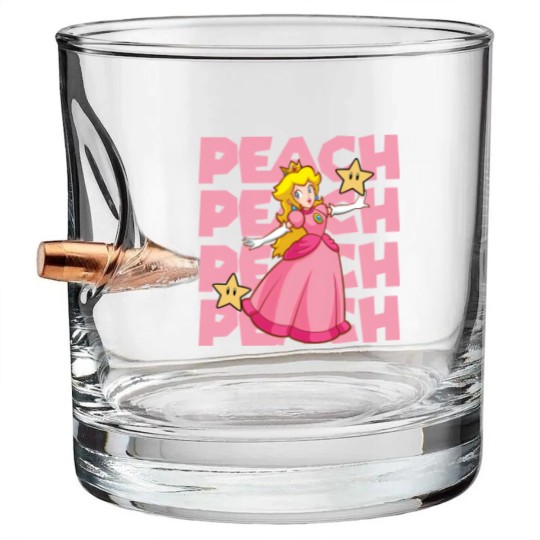 Discover Princess Peach Bullet Whiskey Glasses,Princess Peach Love Heart Bullet Whiskey Glasses