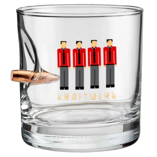 Discover Pixelated Kraftwerk Turquoise Kids Bullet Whiskey Glasses