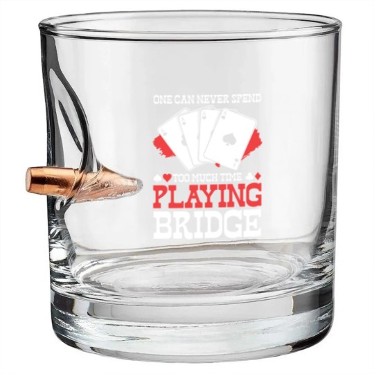 Discover Poker Cards Bridge Gambling Bullet Whiskey Glasses