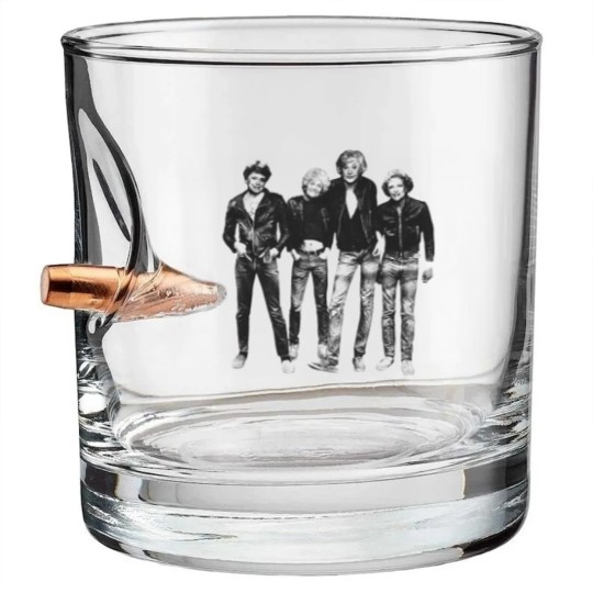 Discover golden-girls Mashup - Vintage Pencil Drawing Style - golden-girls - Bullet Whiskey Glasses