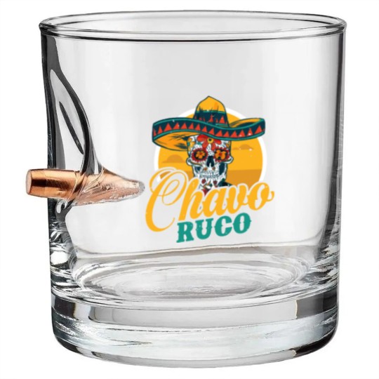 Discover Chavo Ruco regalo para chicanos y otros latinos Bullet Whiskey Glasses