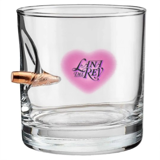 Discover Lana Del Rey Bullet Whiskey Glasses (Pink Heart), Born To Die Bullet Whiskey Glasses