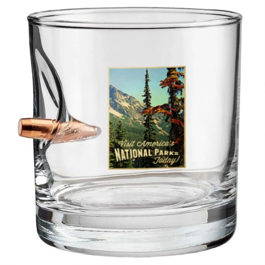 Discover America's National Parks Bullet Whiskey Glasses