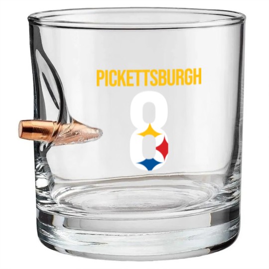 Discover Kenny Pickett  Pickettsburgh Football Bullet Whiskey Glasses