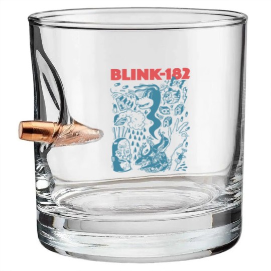Discover Blink Vintage 182 Bullet Whiskey Glasses, World Tour Bullet Whiskey Glasses, Vintage Retro Bullet Whiskey Glasses, Blink Retro 182 Fans Lover Gift