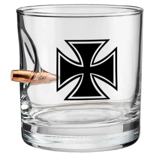 Discover Iron cross Bullet Whiskey Glasses