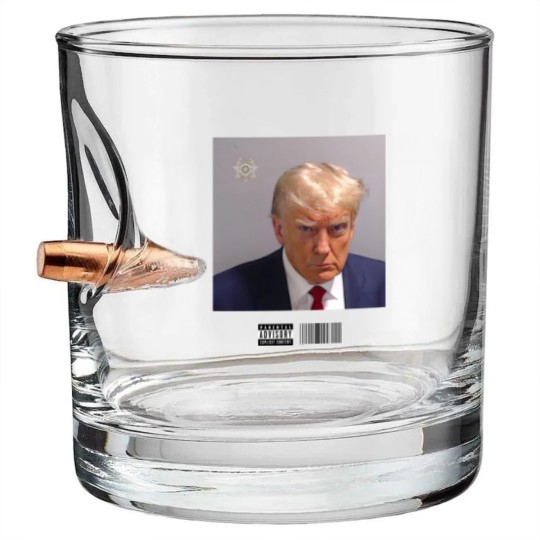Discover Donald Trump Mugshot Bullet Whiskey Glasses