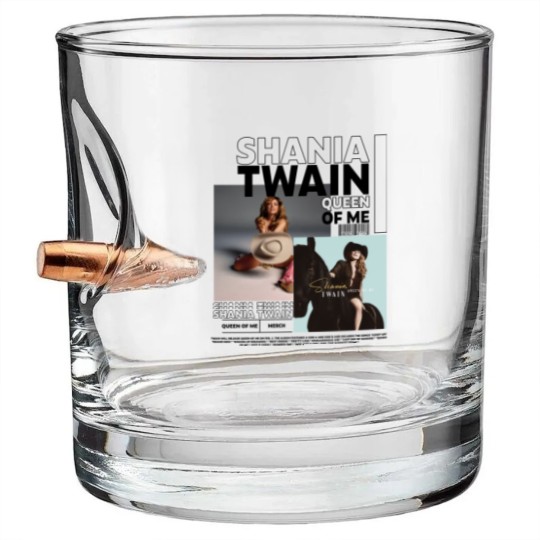 Discover Shania Twain Bullet Whiskey Glasses, Queen Of Me Tour 2023 Bullet Whiskey Glasses, Country Music Singer Bullet Whiskey Glasses