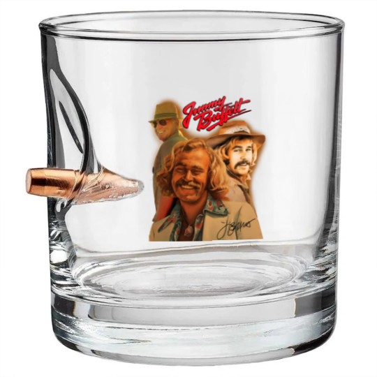 Discover Music Tour Bullet Whiskey Glasses Jimmy Buffett 2023 Tour Bullet Whiskey Glasses