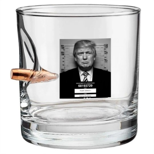 Discover Trump Mugshot Bullet Whiskey Glasses
