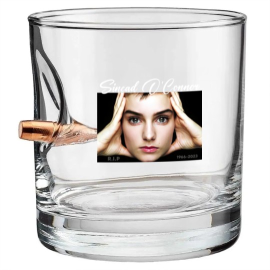 Discover Rest In Peace Sinead O'Connor Bullet Whiskey Glasses, RIP Sinead O'Connor Bullet Whiskey Glasses, Sinead O'Connor Bullet Whiskey Glasses