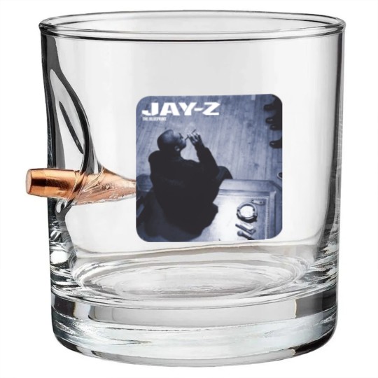Discover Jay Z Album Cover Graphic Bullet Whiskey Glasses Bullet Whiskey Glasses