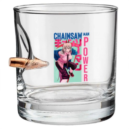 Discover Chainsaw Power Bullet Whiskey Glasses