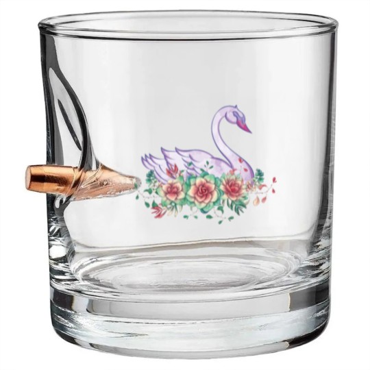 Discover Swan gift animal lover Bullet Whiskey Glasses