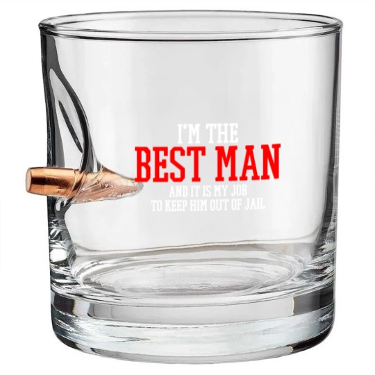 Discover Best Man Wedding Bullet Whiskey Glasses